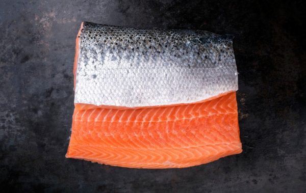 Filete de Salmón Con Piel